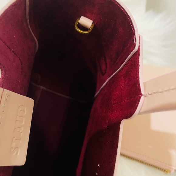 STAUD- CUSTOM MINI SHIRLEY LEATHER BAG (Blush) - Picture 10 of 11